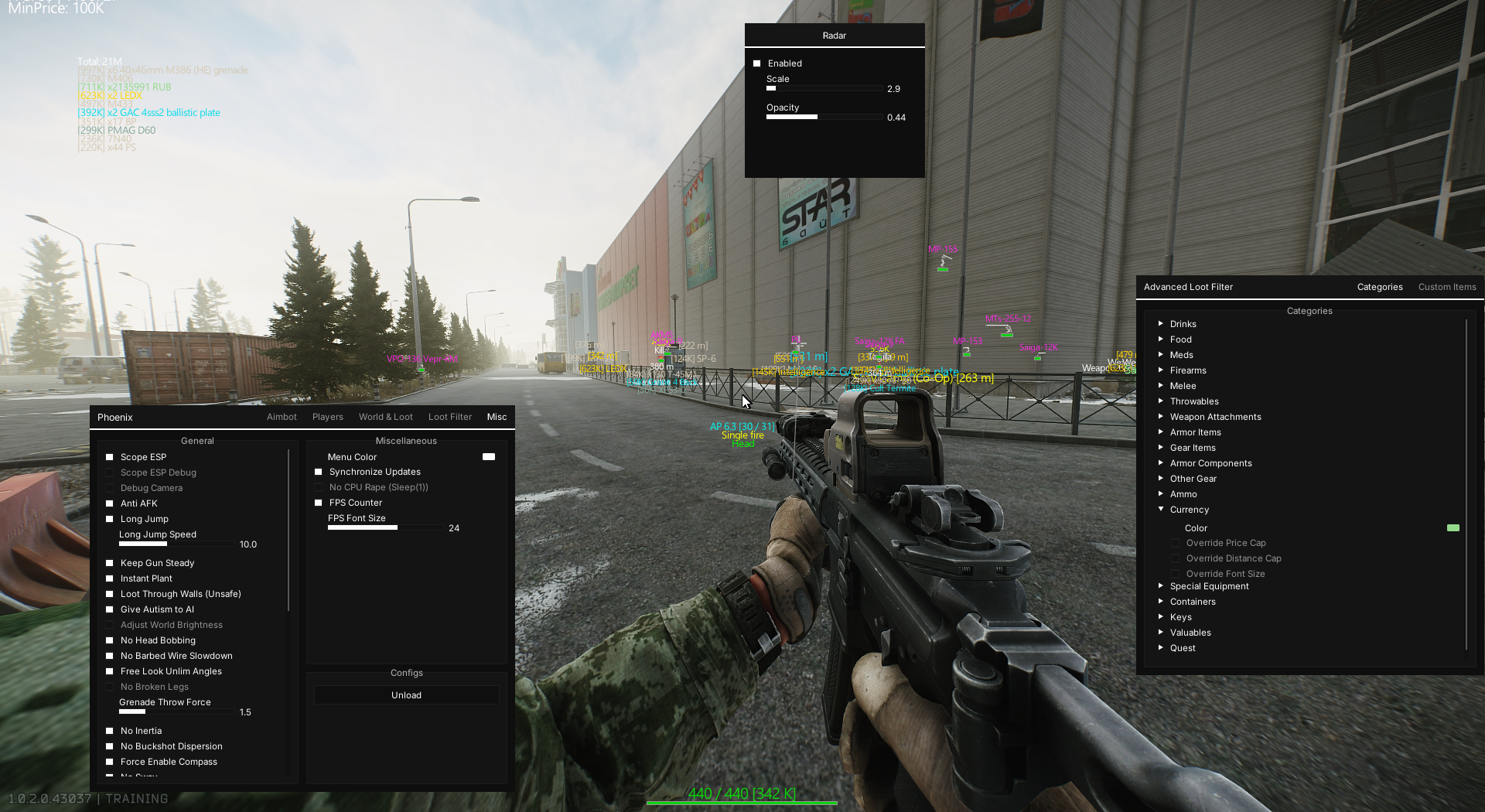 Phoenix Full EFT Cheat - Aimbot and Full ESP