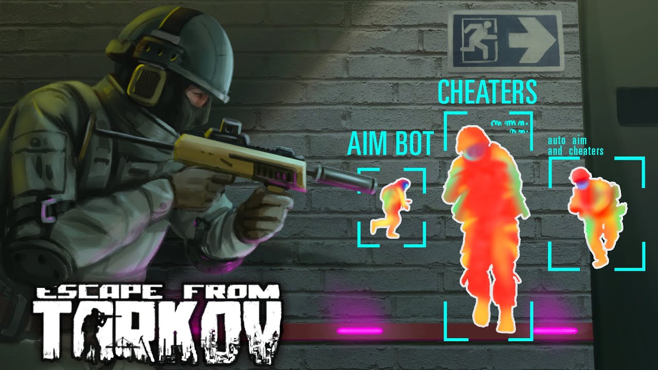 Escape From Tarkov aimbot locking onto an enemy target