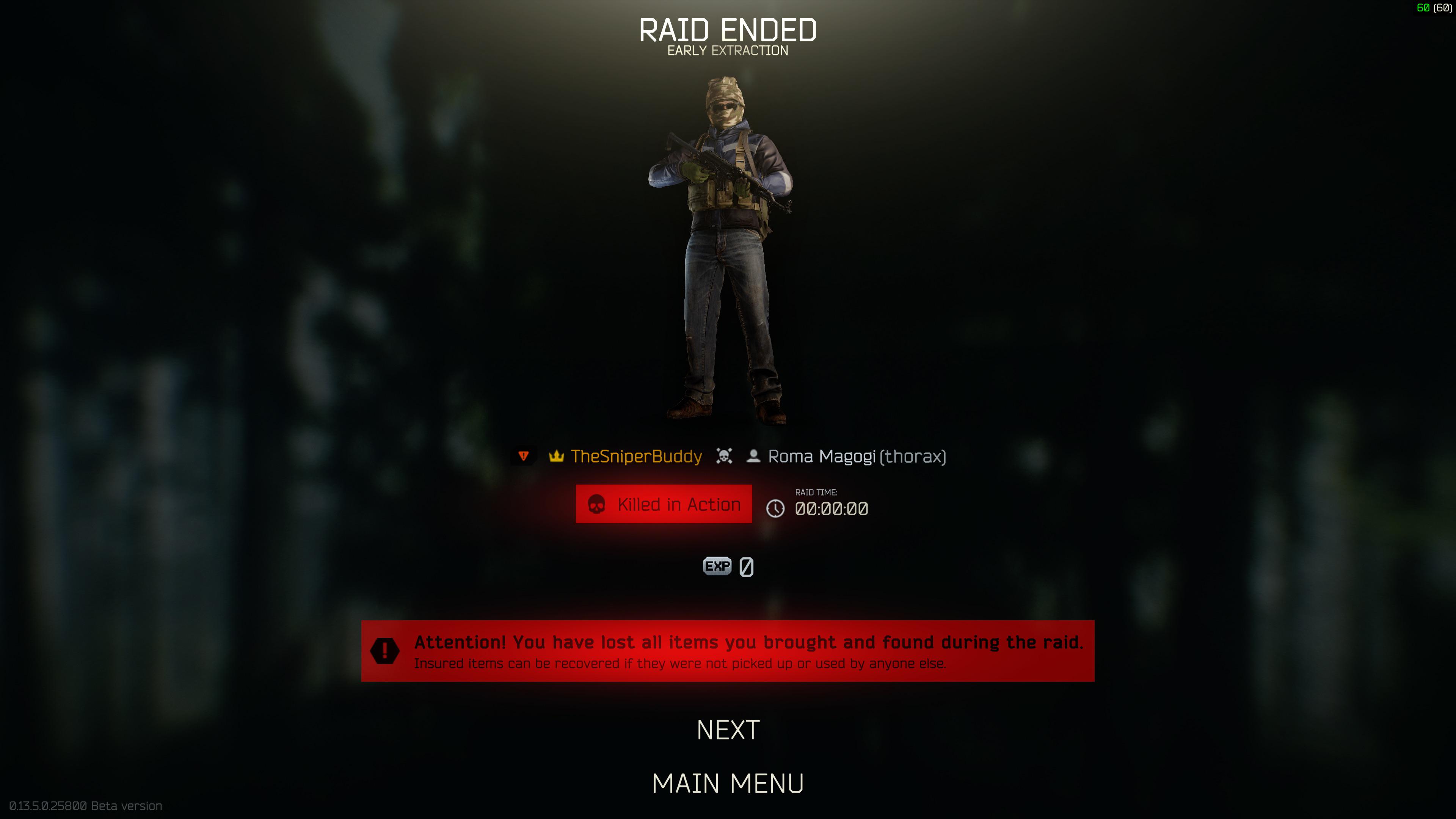 Surviving a dangerous raid in Escape From Tarkov